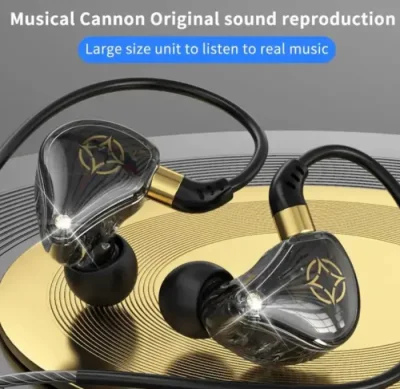 MKB M800 HiFi Bass Double Dynamic Earphones - Image 4