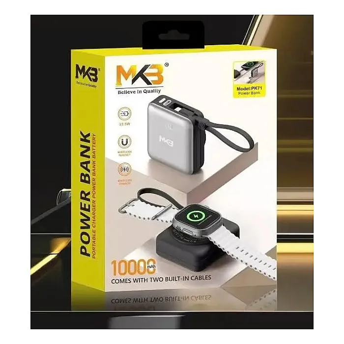 MKB PK71 10000mAh 22.5W Fast Charging Power Bank with Magnetic...