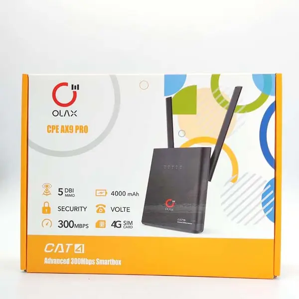 OLAX AX9 Pro 300mbps 4g router 4000mah battery wi-fi router with SMA antenna