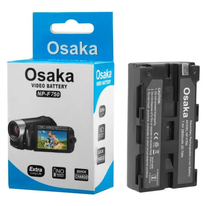 Osaka NP-F750 8000mah Battery for LED Video Light