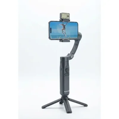 PLOKAMA Gimbal-x5 pro Tripod AI with Ring Magnetic for Smartphones up to 7 Inch - Image 4