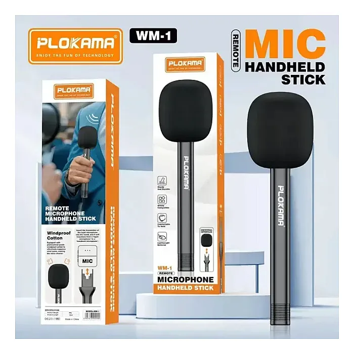 Plokama WM-1 Handheld Wireless Microphone Stick (Mic Not...