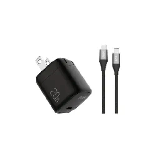 QCY CK02-MG 20W Charger Adapter with Type-C to Type-C Cable...