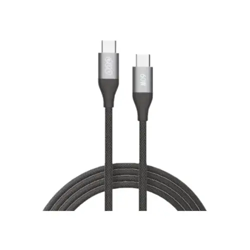 QCY DC21 60W Braided Type-C to Type-C Cable (1.2M)