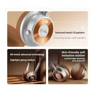 QCY ERA 5 Retro – 86H Battery, 40mm Driver, Bluetooth 6.0 Metal Overhead wireless Headphones - Image 2
