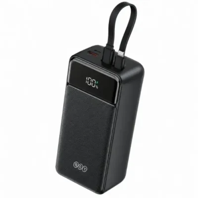 QCY Pulse PB30A 30000mAh Power Bank with Built-in Cables - Image 2