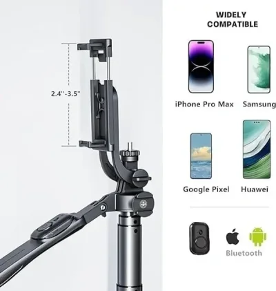 R16S With-Light Selfie Stick Tripod - Image 2