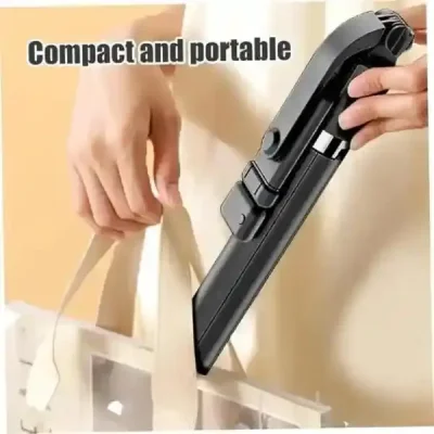 R1SL Selfie Stick With light & Tripod Stand, Bluetooth, Smartphones - Image 3