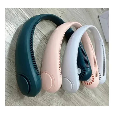 Summer Portable Hanging Neck Fan 2000mAh USB Air Cooling Bladeless Neckband Fan For Outdoor Sports Travel - Image 2