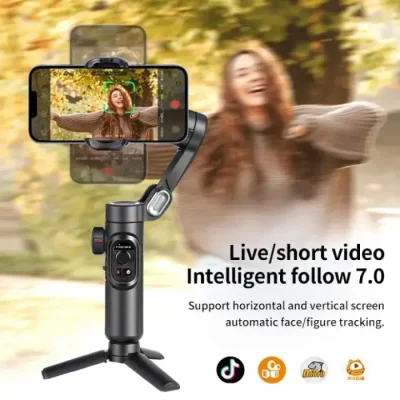 AOCHUAN 3-Axis Handheld Gimbal Stabilizer SmartXE for Smartphone for iPhone Android AI Face Tracking Tk Vlog - Image 2