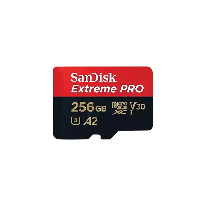 Sandisk Extreme PRO 256GB 200mbps MicroSDXC UHS-I Memory Card With Adapter (SDSQXCD-256G-GN6MA)