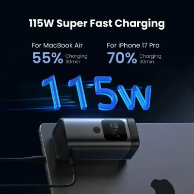 SHARGE StandMag 15000mah (E5) 115W Qi2 Magnetic 4-in-1 GaN Power Bank - Image 5