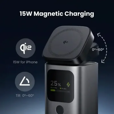 SHARGE StandMag 15000mah (E5) 115W Qi2 Magnetic 4-in-1 GaN Power Bank - Image 3