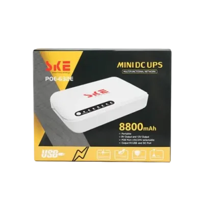 SKE POE-632E-Mini UPS 5V 9V 12V 8800-10400mah 17W Smart Mini DC UPS - Image 4