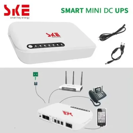 SKE POE-632E-Mini UPS 5V 9V 12V 8800-10400mah 17W Smart Mini DC UPS