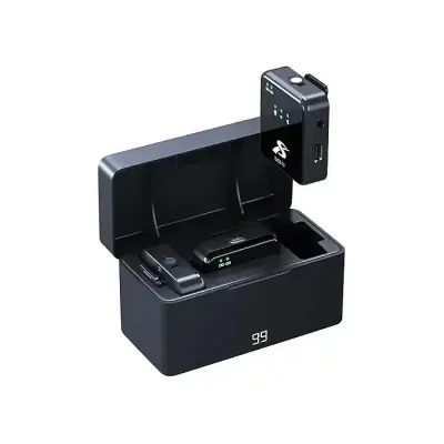 SX63 Collar Wireless Mic Portable Live Streaming Lavalier Mini Lapel Microphone With Charging Case For Mobile Cell Phone - Image 2