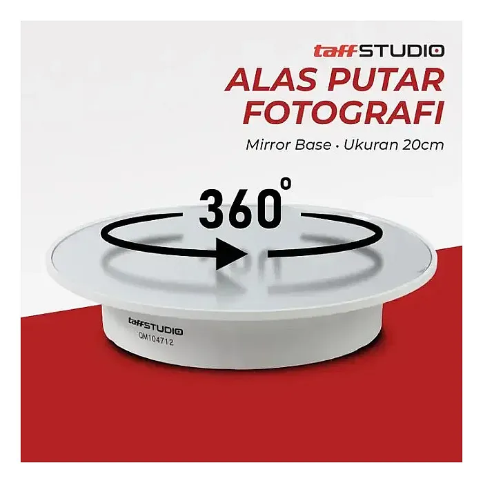 TaffSTUDIO QM104712  Turn table for photography Mirror Rotating...