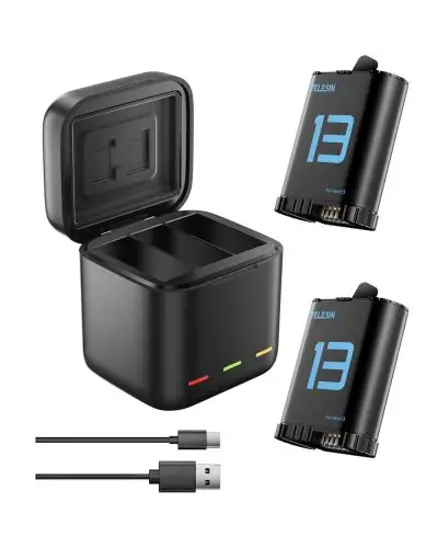TELESIN Charger Box With 2 Batteries Set for GoPro HERO 13 - Image 1