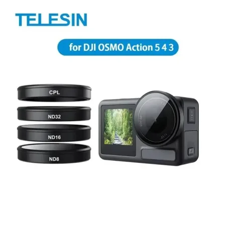 TELESIN OA-FLT-005 CPL+ND8,16,32 Filter Set for DJI ACTION 3,4,5 pro