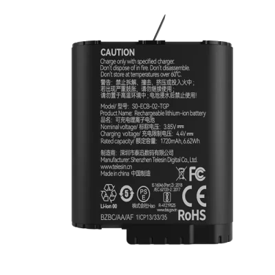 TELESIN Decoded Battery for GoPro Hero 12/11/10/9 Black - Image 2