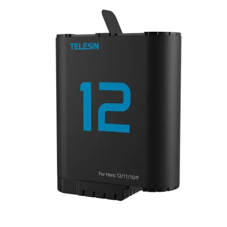 TELESIN Decoded Battery for GoPro Hero 12/11/10/9 Black