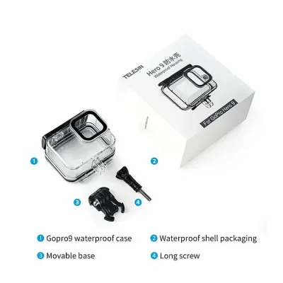 Telesin GP-WTP-901 Waterproof Housing Case Diving Protective Cover for GoPro HERO 13/12 11/10/9 Black - Image 2