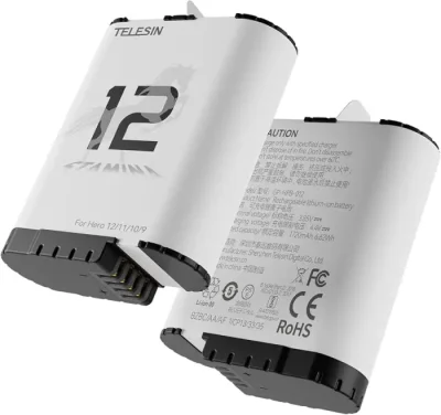 TELESIN High performance stamina battery for GoPro Hero 12/11/10/9 - Image 2