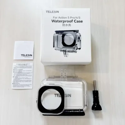 TELESIN Waterproof Case for DJI Action 5 Pro/4/3 – Diving Protective Housing for Sports Camera Accessories - Image 3