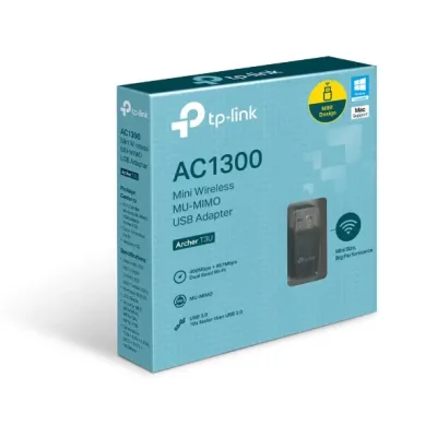 TP-Link Archer T3U Nano AC1300 Dual Band MU-MIMO USB WiFi Adapter - Image 2