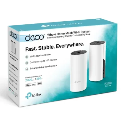 TP-Link Deco M4 (2-Pack) AC1200 Mbps Gigabit Dual-Band Wi-Fi System - Image 5