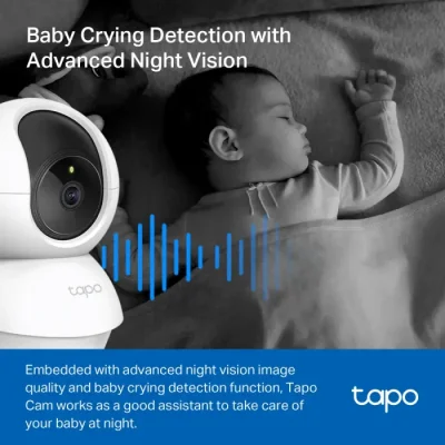 TP-Link Tapo C200C 2MP Pan/Tilt Home Security Wi-Fi Camera - Image 3