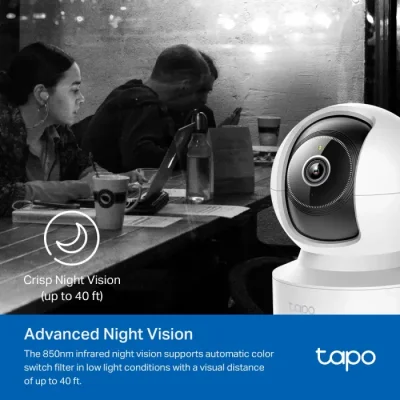 TP-Link Tapo C232 5MP AI Pan/Tilt AI Home Security Wi-Fi Camera - Image 4