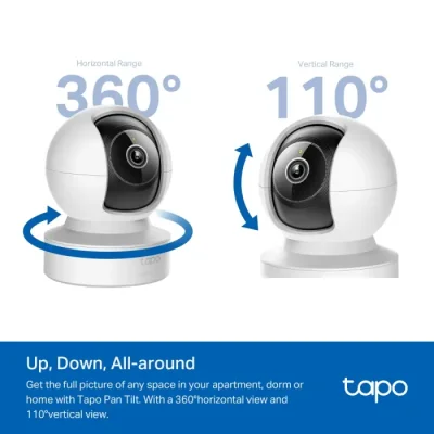 TP-Link Tapo C232 5MP AI Pan/Tilt AI Home Security Wi-Fi Camera - Image 3