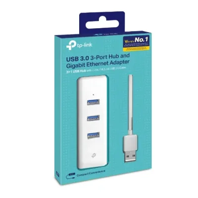 TP-Link UE330 USB 3 Port HUB With Gigabit Ethernet Port - Image 2