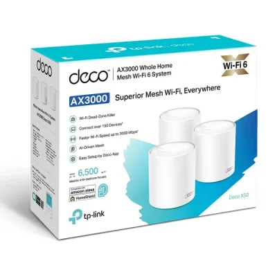 TP-Link Deco X50 AX3000 Dual Band Mesh Router (3-Pack) - Image 3