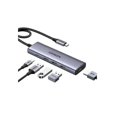 UGREEN CM511 / CM478 5-in-1 USB-C Multifunction Adapter 4K HDMI 100W PD Hub - Image 2