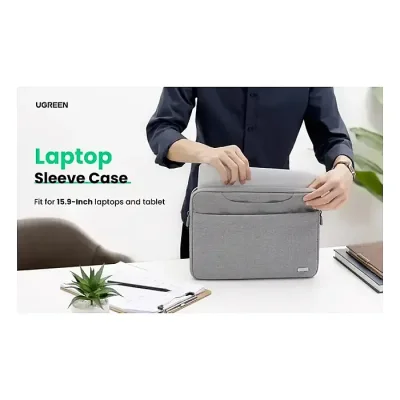 UGREEN LP437 Laptop Sleeve Bag 15.9 Inch Waterproof Shockproof Laptop Case-Grey - Image 2