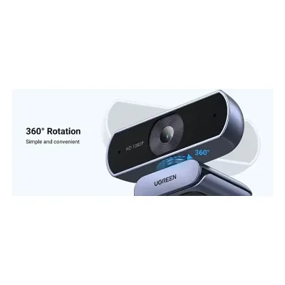 UGREEN CM678 Full HD 1080P Webcam with Dual Mic & Auto Light Correction (Model 15728) - Image 2