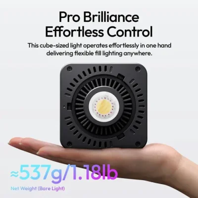 Ulanzi C60RGB 60W Bi-Color Video Light (RGB, JP Plug) - Image 4