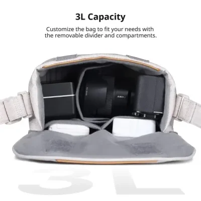 ULANZI F02 Camera Sling Bag Light weight 3L with Detachable Divider for DSLR and Lens Storage - Image 3