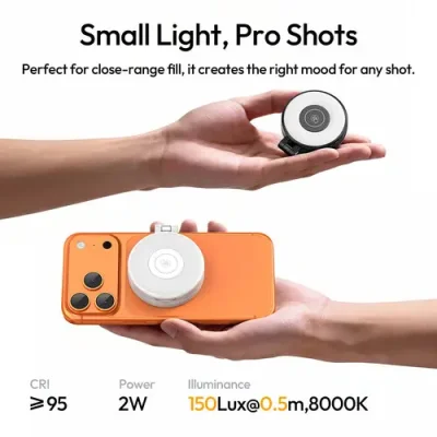 ULANZI LM19 Magnetic Selfie Light, LED Phone Ring Light For IPhone MagSafe - Image 2