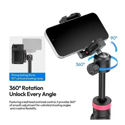 ULANZI MT-44B 2-IN-1 SELFIE STICK TRIPOD for Camera & Smartphone - Image 2