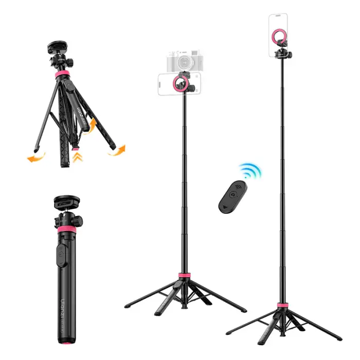 Ulanzi MT-44M 2-in-1 Magnetic & 1/4" Selfie Stick Tripod stan