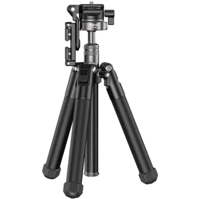 ULANZI MT-63 Portable Vlog Tripod, 57" Foldable Aluminum Alloy Extendable Camera Tripod with 2 in 1 Phone Clip, 360° Ball Head Travel Lightweight Tripod for iPhone/Android/Camera, Load 4KG/8.8LBS - Image 2