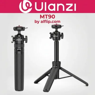 Ulanzi MT90 Cka Quick-Release mini Tripod for 5 Levels of Extendable, for Pocket 3/4 & Insta360 Luna For Both Tripod/Monopod, 8.3 - 24.4 - Image 1