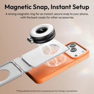 ULANZI PS01 Magnetic Phone Stand, Slim Foldable Cellphone Stand Tripod Adjustable Desktop Phone Tripod - Image 8