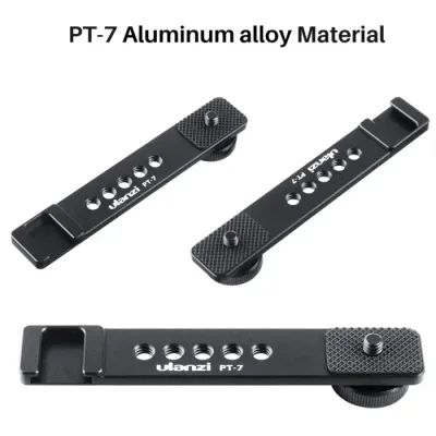Ulanzi Pt-7 Cold Shoe Stand Bracket Vlogging Microphone Extension Plate With 1/4 Inch Tripod Screw - Image 3