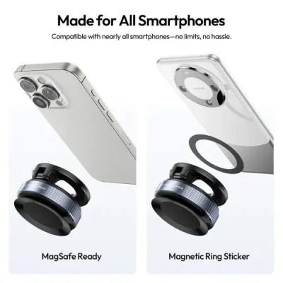 Ulanzi SK-25 Vacuum Suction Magnetic Phone Mount with 360° Rotation - Image 4