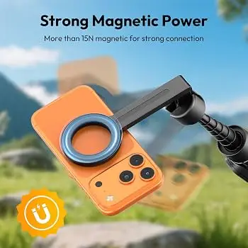 ULANZI SK26 Magnetic Phone Tripod – 44.5″ Selfie Stick with Remote - Image 3