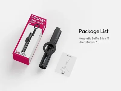 ULANZI SK26 Magnetic Phone Tripod – 44.5″ Selfie Stick with Remote - Image 5